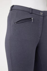 Bryczesy Horze Active z silikonem Pearl Grey