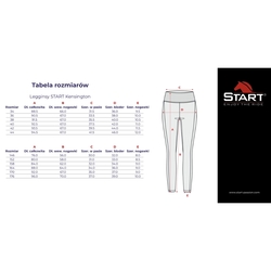 Legginsy Start Kensington damskie białe