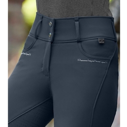 Bryczesy damskie ELT Mathilda Glam High Waist granatowe