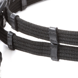 Wodze Kavalkade parciane 20mm 10 stoperów czarne
