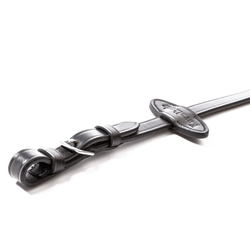 Wodze Kavalkade parciane 20mm 10 stoperów czarne