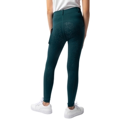 Legginsy Horze Dea Thermo Tights dziecięce Dark Sea Green