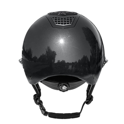 Kask Fair Play Quantinum Spotlight Shiny Silver W-V czarny