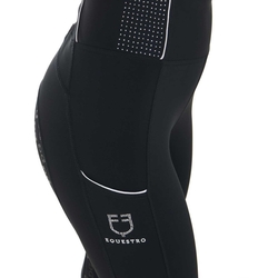 Legginsy Equestro Slim Fit Rhinestones Black