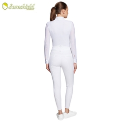 Bryczesy Samshield Claranova Crystal Fabric White