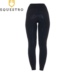 Legginsy Equestro Perforated młodzieżowe Black