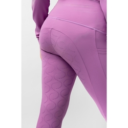 Legginsy Horze Gillian młodzieżowe Pale Pansey
