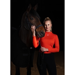 Bluzka Eskadron Fashion Dynamic Turtleneck Rib Poppy Red
