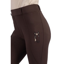 Legginsy HKM Mia młodzieżowe brązowe