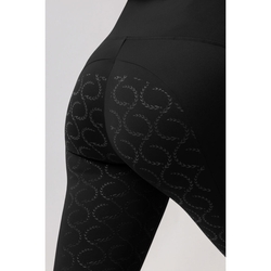 Legginsy zimowe Horze Gillian damskie Black