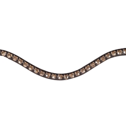 Naczółek HKM Amour brązowy/szampański