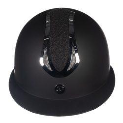 Kask HKM Illusion czarny/srebrny połysk