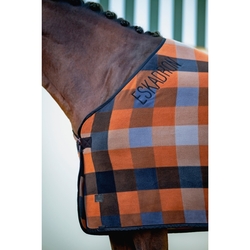 Derka Eskadron Platinum Fleece Check Amber/Pale Grey/Black/Slate Blue