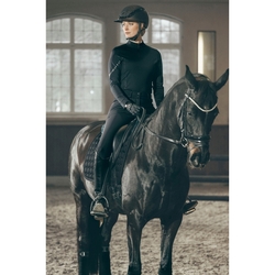 Bluzka Pikeur Athleisure Zone Zip Shirt 2277 Black