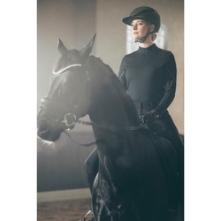 Bluzka Pikeur Athleisure Zone Zip Shirt 2277 Black