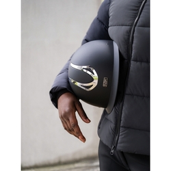 Kask HKM Illusion Basic czarny/srebrny