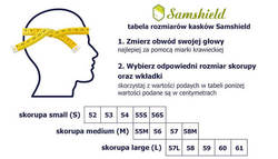 Wkład do kasków Samshield skorupa S