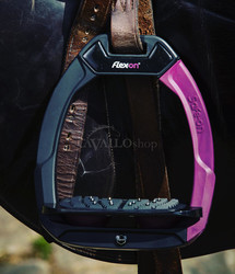 Strzemiona Flex-On Safe-On z kolcami czarne (51-black-black-pink)