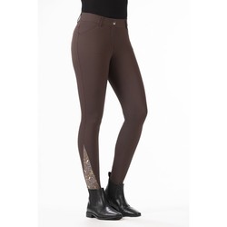 Bryczesy HKM Allure brązowe