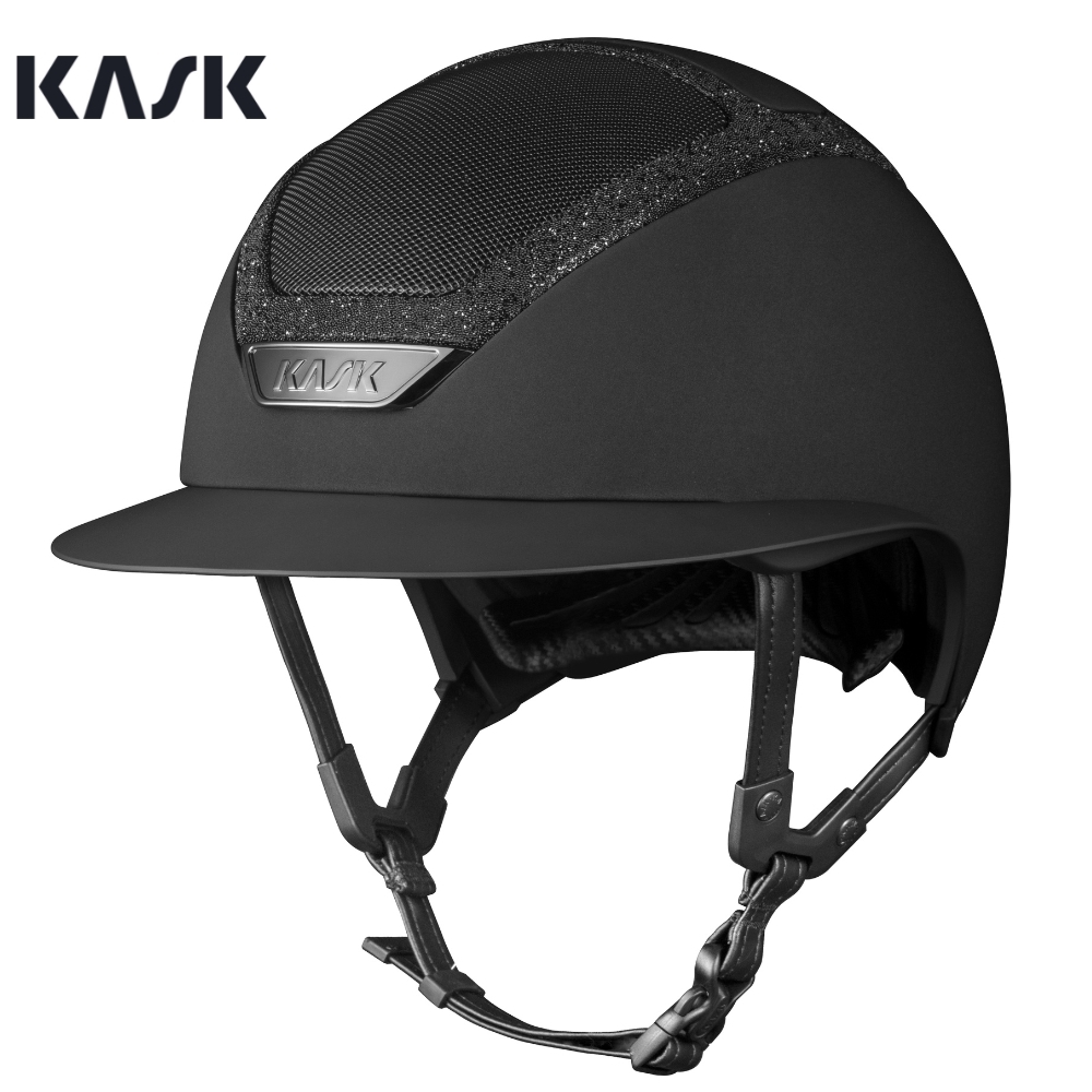 KASK Star Lady Chrome Swarovski Frame Black - Cavallo
