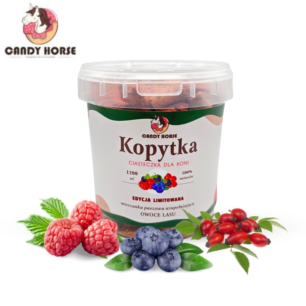 Smakołyki Candy Horse Kopytka Owoce Leśne - Cavallo