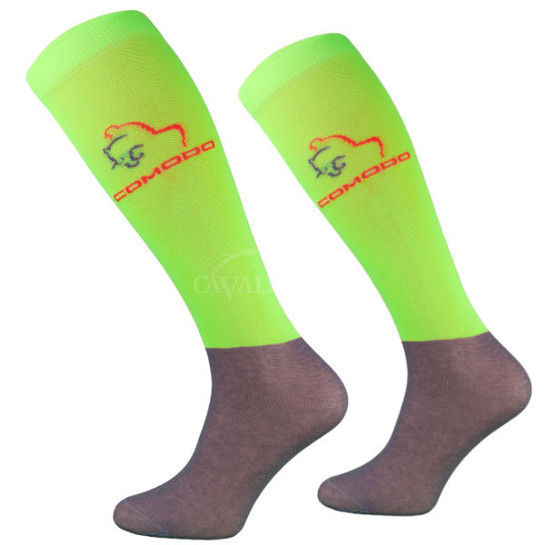 Podkolanówki Comodo Microfibre-11 zielony neon