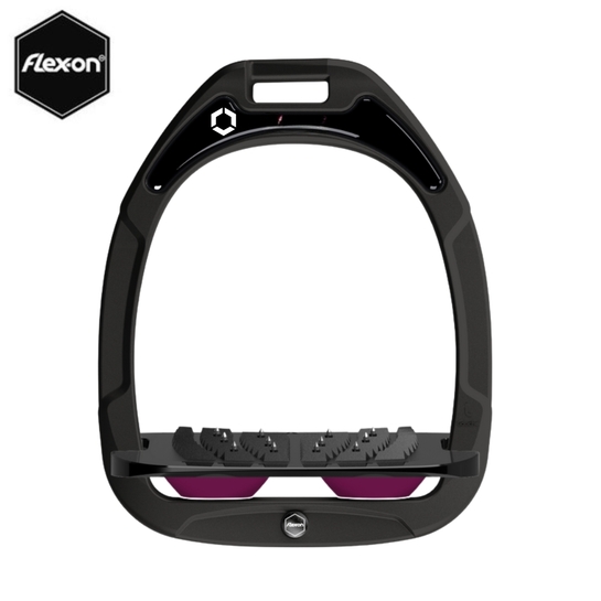 Strzemiona Flex-On Green Composite z kolcami czarne (8-black-black-plum)