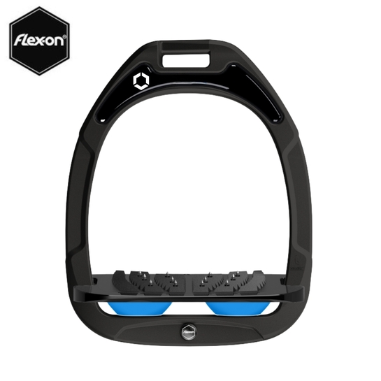 Strzemiona Flex-On Green Composite z kolcami czarne (3-black-black-l.blue)