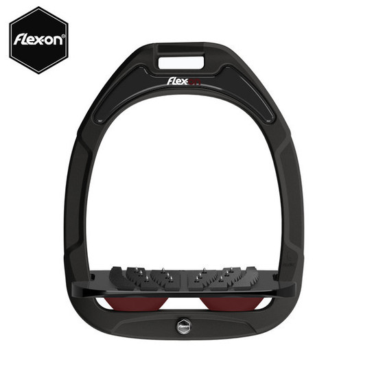 Strzemiona Flex-On Green Composite z kolcami czarne (2-black-black-bordeaux)
