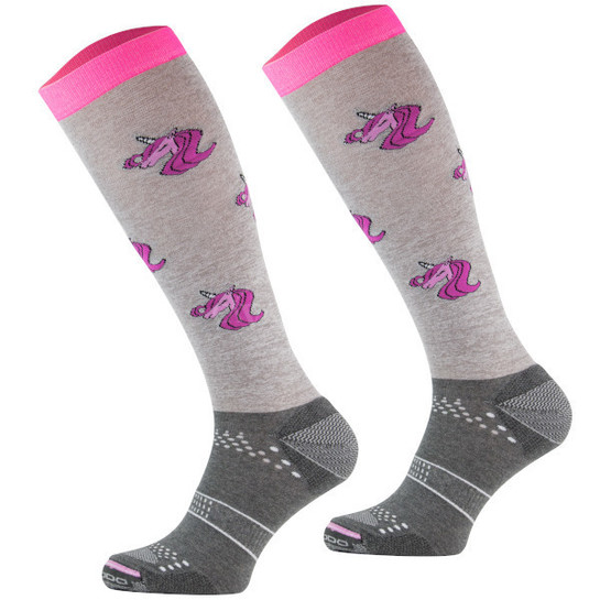 Podkolanówki Comodo Techniczne Unicorn szary melanż