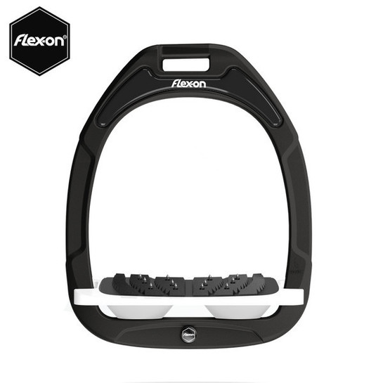 Strzemiona Flex-On Green Composite z kolcami czarne (25-black-white-white)