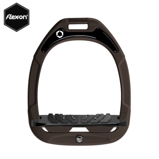 Strzemiona Flex-On Green Composite z kolcami brązowe (26-brown-black-brown)