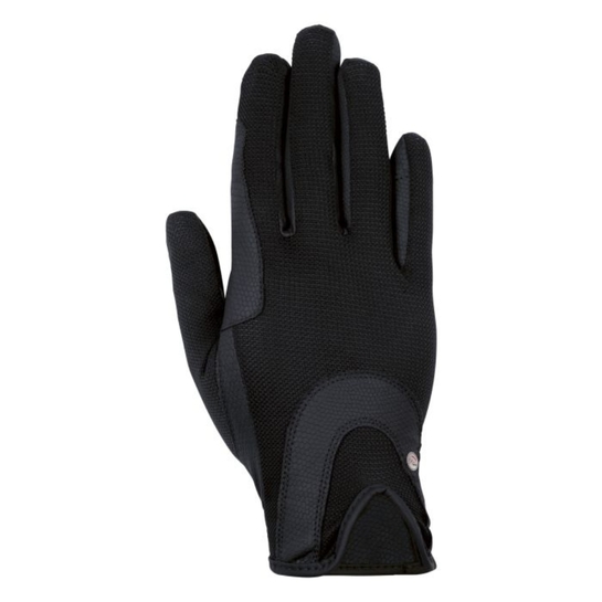 Rękawiczki HKM Grip Mesh młodzieżowe czarne