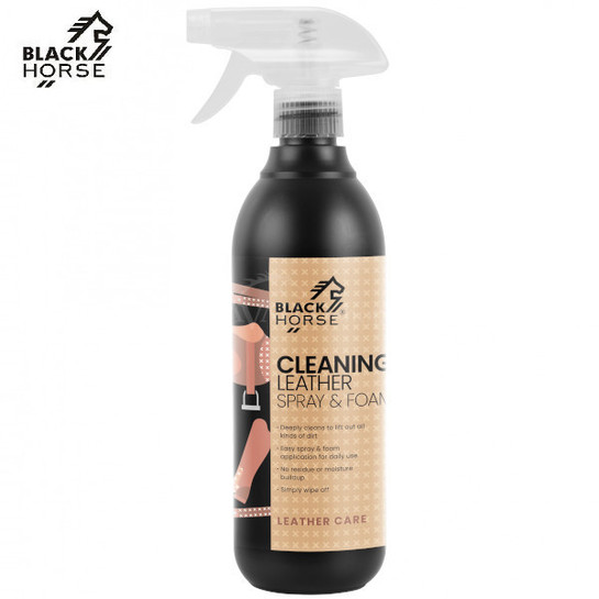 Black Horse Cleaning Leather Spray & Foam - pianka czyszcząca do skór
