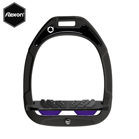 Strzemiona Flex-On Green Composite z kolcami czarne (31-black-black-purple)