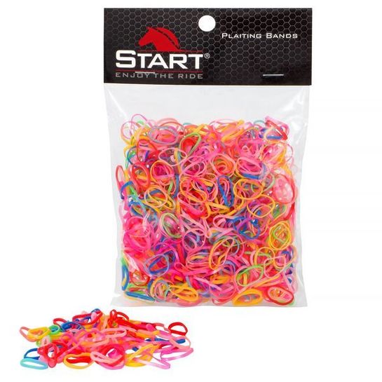 Gumki do grzywy Start Silicon multicolor