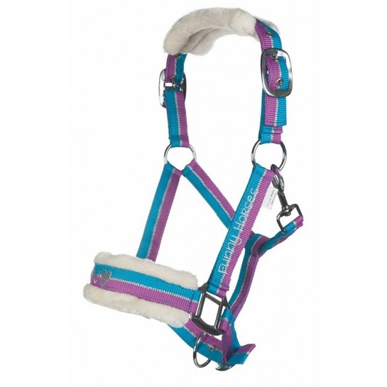 Kantar HKM Funny Horses fiolet/aqua/srebrny