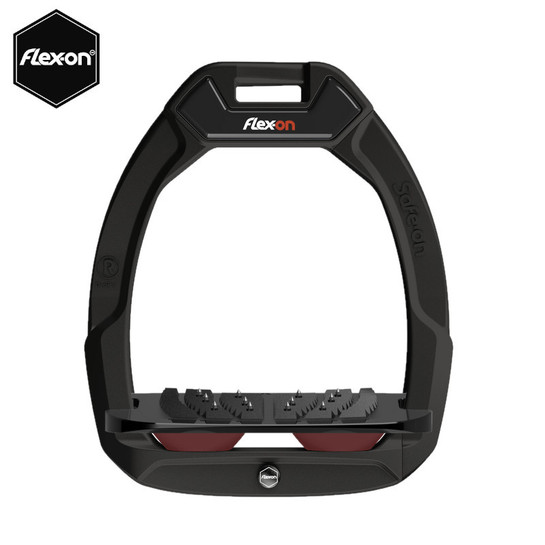 Strzemiona Flex-On Safe-On z kolcami czarne (54-black-black-borderaux)