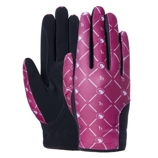 Rękawiczki Horze Fia Kids Anemone Dark Pink