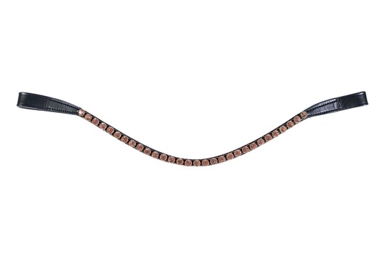 Naczółek HKM Precious czarny/rosegold