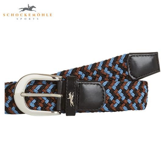 Pasek do spodni Schockemöhle Black-Cognac-Azur