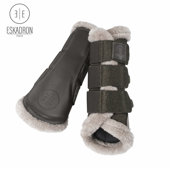 Ochraniacze Eskadron Essence Glitter Mesh Fauxfur Darkolive