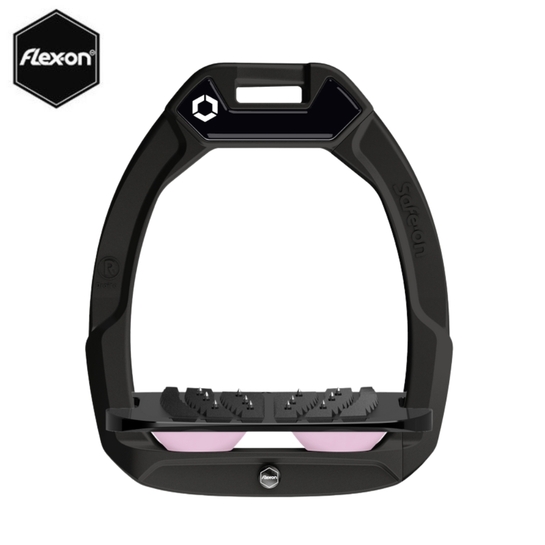 Strzemiona Flex-On Safe-On z kolcami czarne (57-black-black-light pink)