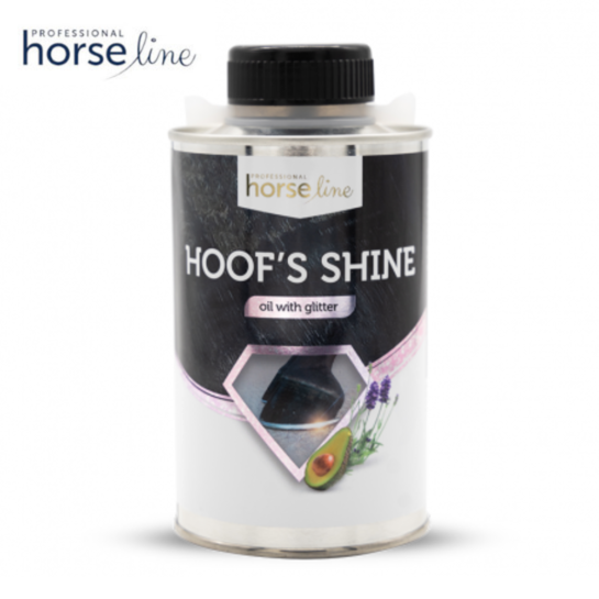 Olej do kopyt HorseLine Pro Hoof's Shine z brokatem