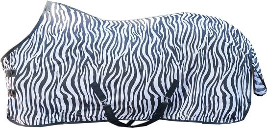 Derka siatkowa HKM Zebra z pasami biała