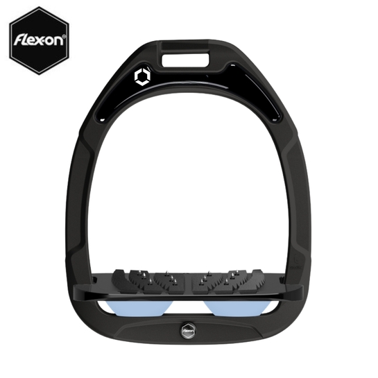 Strzemiona Flex-On Green Composite z kolcami czarne (42-black-black-glacier blue)