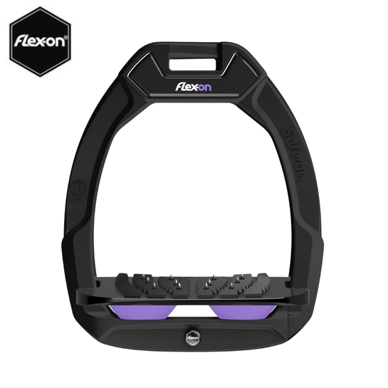 Strzemiona Flex-On Safe-On z kolcami czarne (60-black-black-fresh lila)