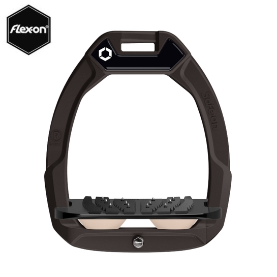 Strzemiona Flex-On Safe-On z kolcami czarne (64-brown-black-milkshake)