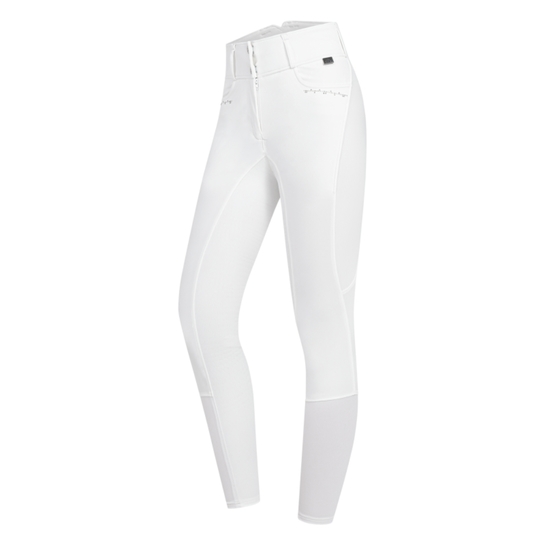 Bryczesy damskie ELT Mathilda Glam High Waist białe