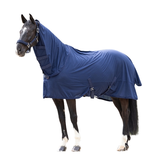 Derka siatkowa Covalliero z kapturem dark navy